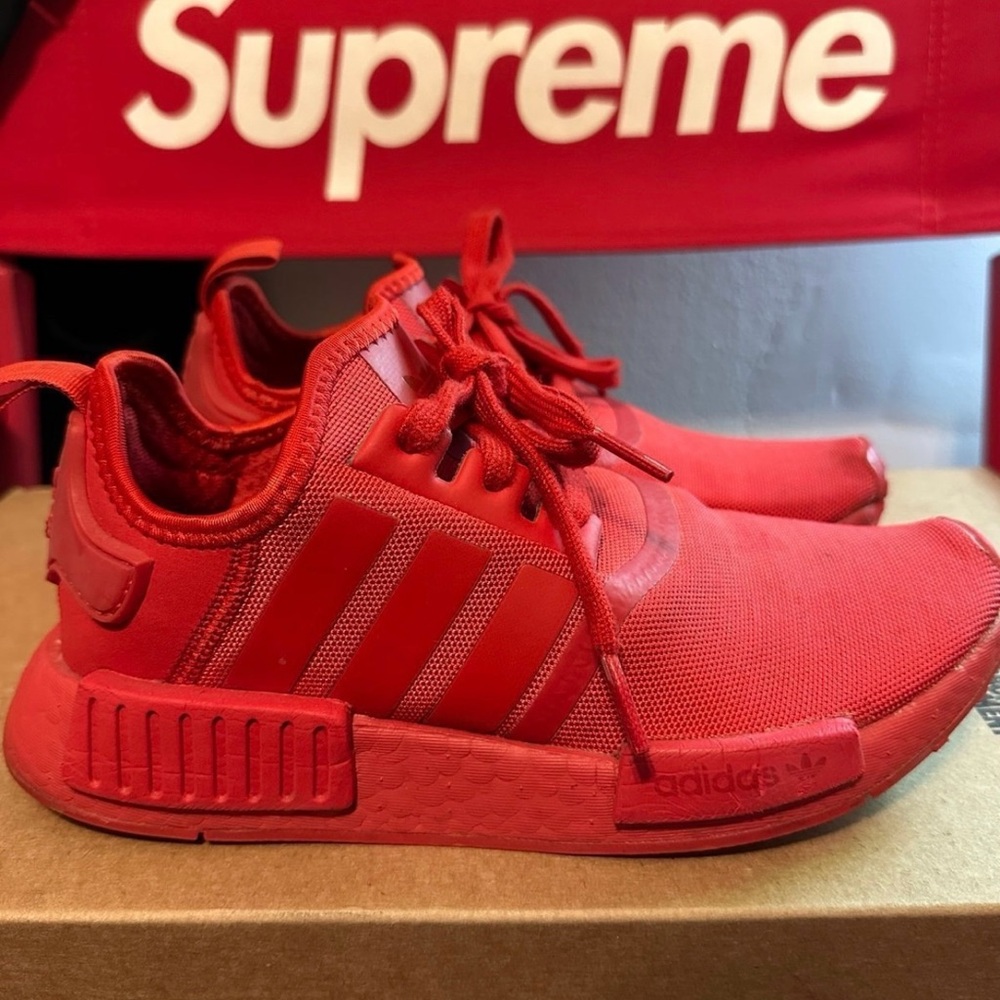 Adidas Kids Triple Scarlet Sneakers - Picture 3 of 8